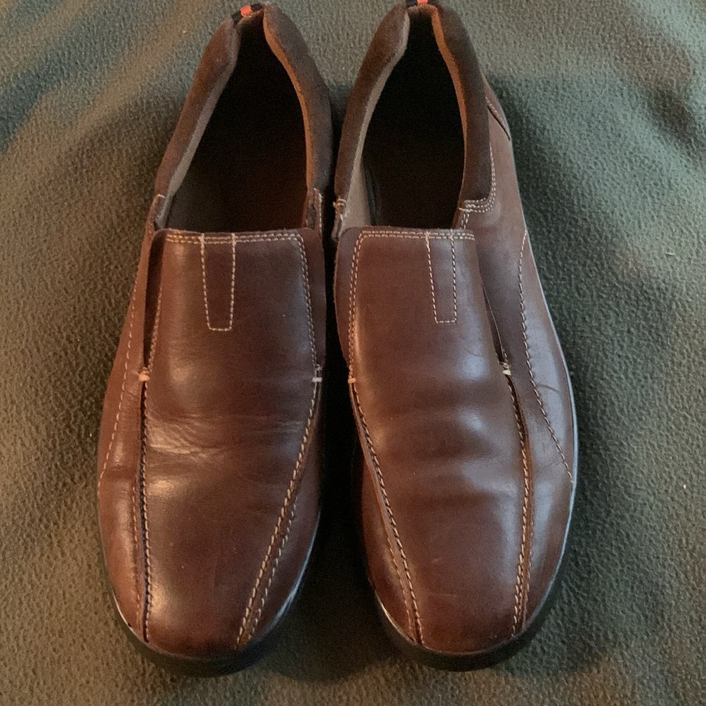 Men’s Jousen brown slip-on casual shoes with box. Size 11 - Picture 6 of 10